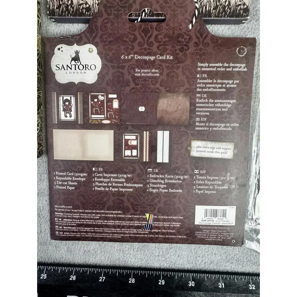 santoro‎ gorjuss paper craft bundle decoupage card kit scrapbook ephemera set